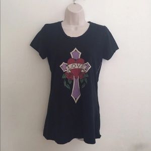Christian Audigier Graphic Love Tee